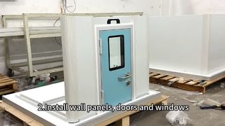 Cleanroommodel Installatieproces Ⅰ