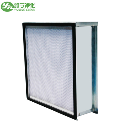 Glasvezel H13 draagbaar Hepa-luchtfilter met aluminium frame papierseparator
