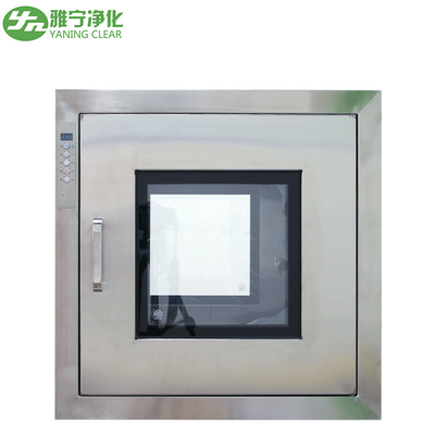 YANING ISO Cleanroom Pass Box Roestvrijstalen Statische Pass Box Met Ingebedde Deur