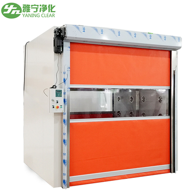 Ce Auto Door Cleanroom Air Douche 2.6kw 380v PVC Fast Rolling Shutter Door
