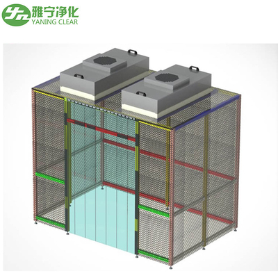 Klasse 100 draagbare modulaire cleanroom ISO 5 snelle installatie FFU cleanroom