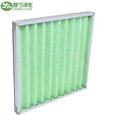 Van de de Luchtfilter van Mini Pleat G4 het Pre de Media van het de Ventilatiesysteem Synthetische Kader van de Aluminiumlegering