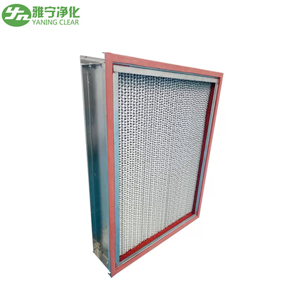 Glasvezelmedia HEPA Weerstand de Op hoge temperatuur van Oven Equipment SS304 van de Luchtfilter