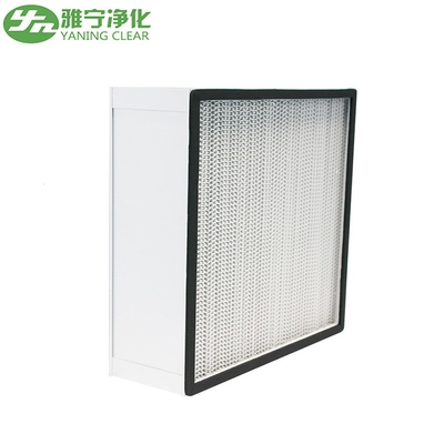 Panel Filter Constructie Op maat gemaakte H13 Deep Pleat HEPA Filter met aluminium frame