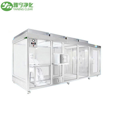 Stainless Steel Clean Room Booth with Tempered Glass and Customizable Cleanliness for High Cleanliness Applications