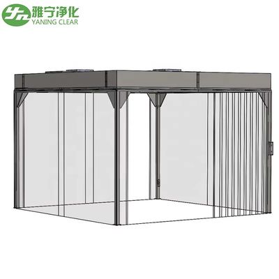 Laboratorium Schoonkamer ISO GMP Modulaire stofvrije schoonkamer Modulaire PVC zachte wandpaneel assemblage FFU Plafond schoon booth