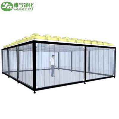 Laboratorium Schoonkamer ISO GMP Modulaire stofvrije Schoonkamer modulaire PVC Wandpaneel Assembly Hard Wall FFU Schoonkamer Schoonkamer