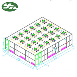ISO 6 Schone Cabinezaal SS304 Kader Acrylmuur 99,999% Efficiency voor Canadese Voeding